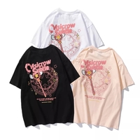 Cute Sakura Card Captor Anime Short Sleeve Shirt Summer Aesthetic Casual E-Girl Kawaii Korean Japanese Harajuku - Thumbnail 3