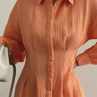 Casual Fashion Sexy Long Sleeve Dress - Thumbnail 1