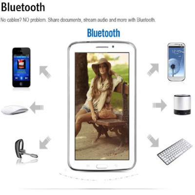 P8800 android 4.2 phone tablet pc with 7 inch wvga mtk6572a dual core 1.3ghz bluetooth dual cameras gps - white