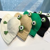 Funny Frog Bucket Hat - 4colors - Thumbnail 2
