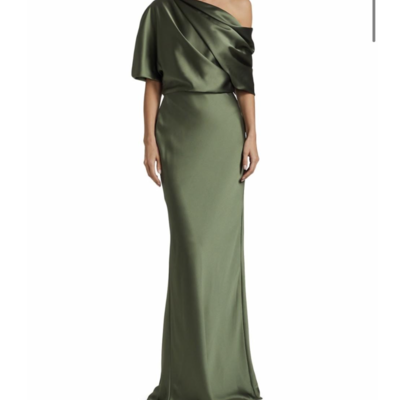 Olive green prom dresses for party - Thumbnail 3