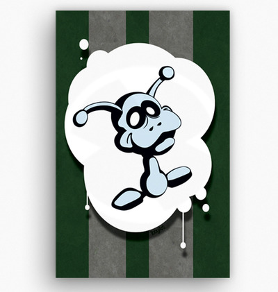 Alien Blue - Limited Run 18x28 Canvas Print 