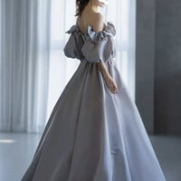 Stunning blue long prom dress princess dress - Thumbnail 2
