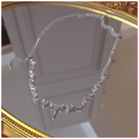 Luxury Pretty Girl Butterfly Tassel & Water Drop Wave Silver Pendant Necklace - Thumbnail 7