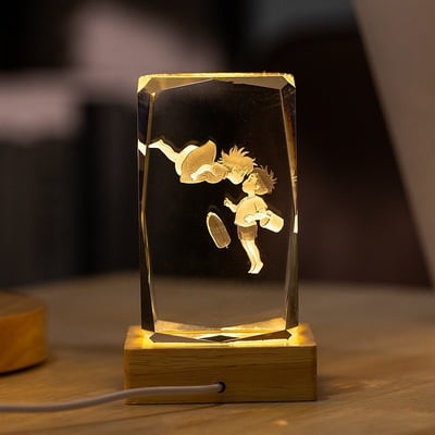 Harajuku's new spirited away king anime crystal hand ornament night light - Thumbnail 2
