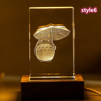 Harajuku's new Spirited Away King Anime Crystal Hand Ornament Night Light - Thumbnail 7