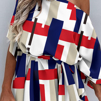 Casual Print Women Loose Dress - Thumbnail 1