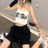 Retro Dragon Camisole Top Vest - Thumbnail 2