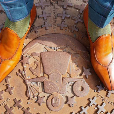 Men's handmade tan brown moccasin leather split toe formal wear shoes