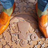 Men's Handmade Tan Brown Moccasin Leather Split Toe Formal Wear Shoes - Thumbnail 1