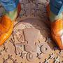 Men's Handmade Tan Brown Moccasin Leather Split Toe Formal Wear Shoes-1