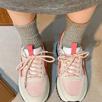 Harajuku Love Heart Pastel Pink Trainers Sneakers Running Shoes - Thumbnail 4