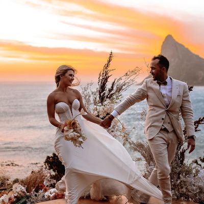 Fairy a-line sweetheart white wedding dresses with lace appliques - Thumbnail 1