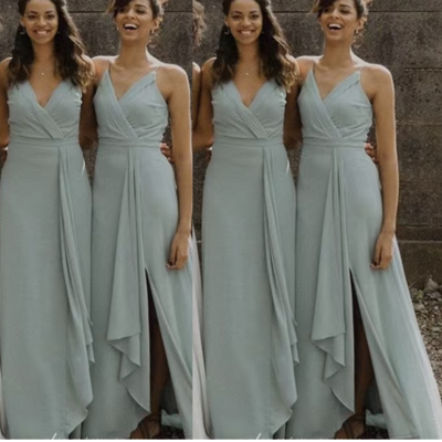 V neck bridesmaid dresses for wedding ty0