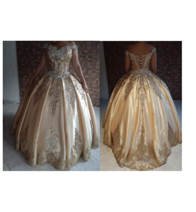 Off Shoulder Prom Dresses Birthday Dresses Champagne 