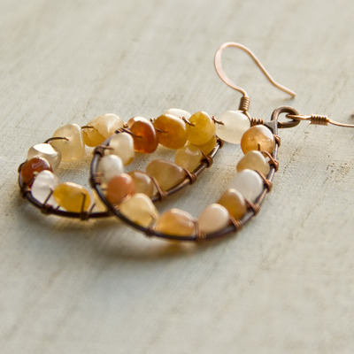 Geode Gemstone Earrings