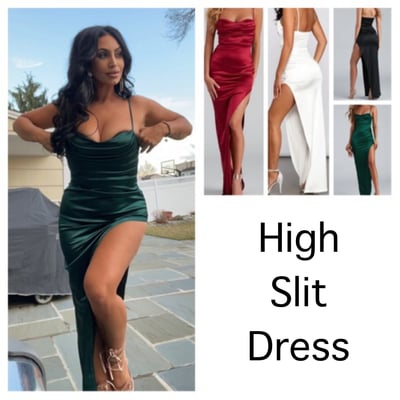 High slit dress-td - Thumbnail 5
