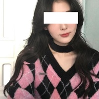Cute Girl American College Style Hot Girl Diamond Shaped Contrast Black Pink V Neck Short Small Knit Sweater - Thumbnail 8