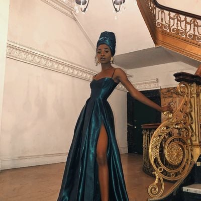 Sp2029,dark green prom dress,afirca evening dresses,prom dresses with slit