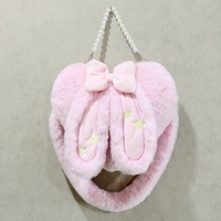 Cute Devil Angel Black Pink Rabbit Messenger Bag - Thumbnail 1