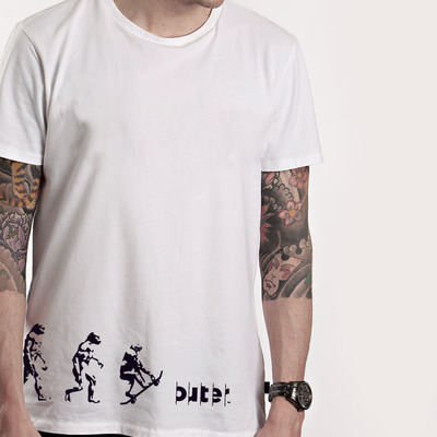 Evolution tee, white