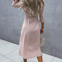 Design Women Sexy Long Sleeve Dress - Thumbnail 3