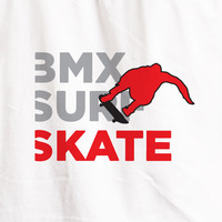 Skate Tee, White - Thumbnail 1