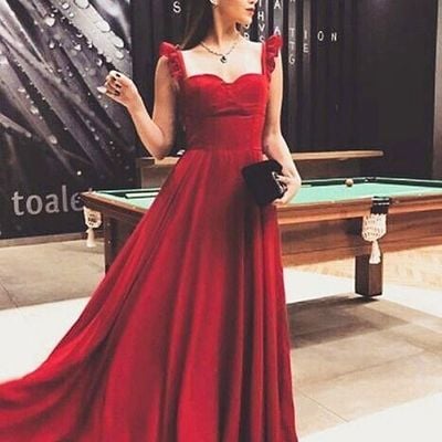 Sp2032,red chiffon prom dresses sleeveless evening party dress