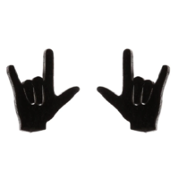 Free Shipping-LOVE & PEACE EARRINGS - Thumbnail 5