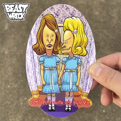 Don't play with us sticker