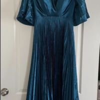 V Neck Tea Length Bridesmaid Dresses - Thumbnail 1