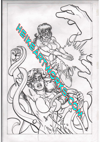 Femforce #135 cover by Mark and Stephanie Heike