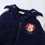 Harajuku Vintage Embroidered Bear Navy Collar Jacket-4
