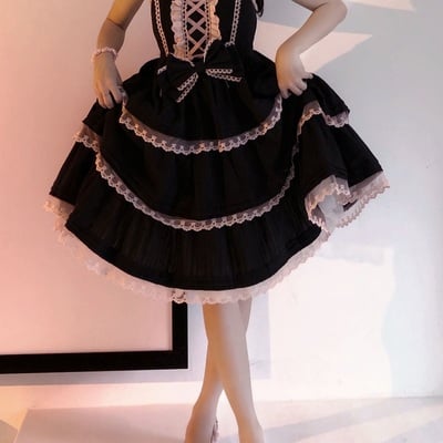 First love sweet sugar girl ribbon lace strap dress