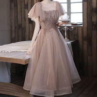 Cute tulle sequins short prom dress homecoming dress - Thumbnail 5