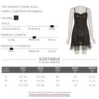 Cute Sweet Flower Mesh Embroidery V-neck Sling A-line Mini Dress Summer Aesthetic Casual E-Girl Kawaii Korean Japanese Harajuku - Thumbnail 6