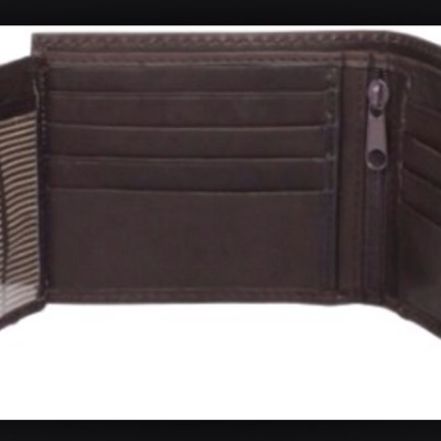 Kenneth cole reaction full grain cowhide leather traveler pass case wallet with contrast stitch detail