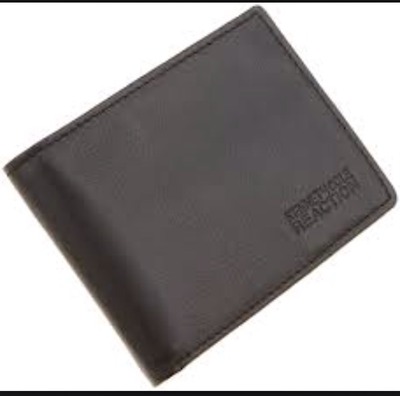  kenneth cole leather passcase wallet - black