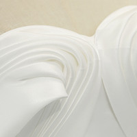 White satin long prom dress white evening dress - Thumbnail 4