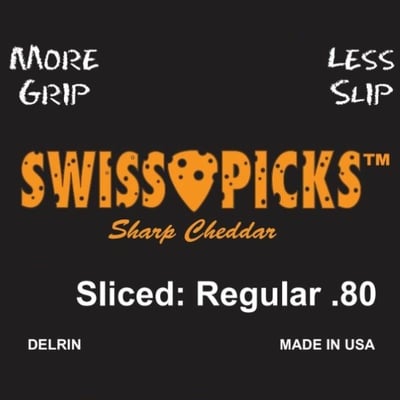 Sharp cheddar 72 picks sliced regular .80mm
