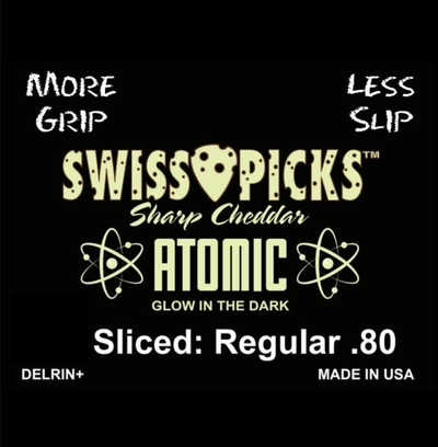 ATOMIC GLOW SHARP 12 PICKS SLICED REGULAR .80MM