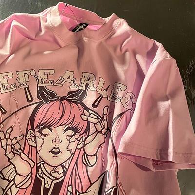 Harajuku anime girl print tshirt