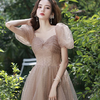 Cute tulle short prom dress homecoming dress - Thumbnail 4
