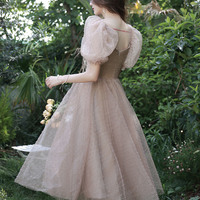 Cute tulle short prom dress homecoming dress - Thumbnail 5