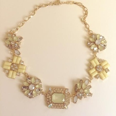 Sparkled sun statement necklace