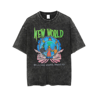 VINTAGE NEW WORLD ACID WASH T SHIRT - Thumbnail 1