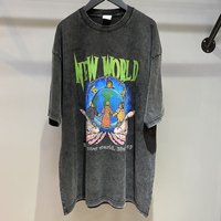 VINTAGE NEW WORLD ACID WASH T SHIRT - Thumbnail 2