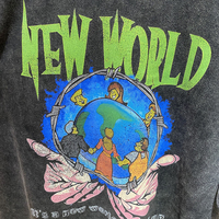 VINTAGE NEW WORLD ACID WASH T SHIRT - Thumbnail 4