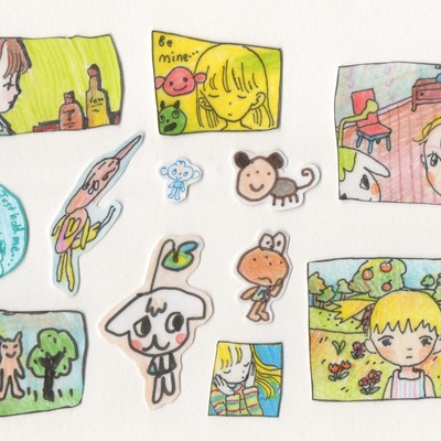 Stickers: stinky tofu