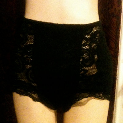 The betty high waisted retro black panties